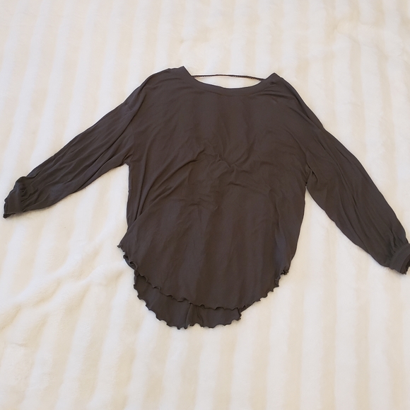 Free People Shimmy Shake Top Open Back Army Green Size Small - Picture 2 of 5